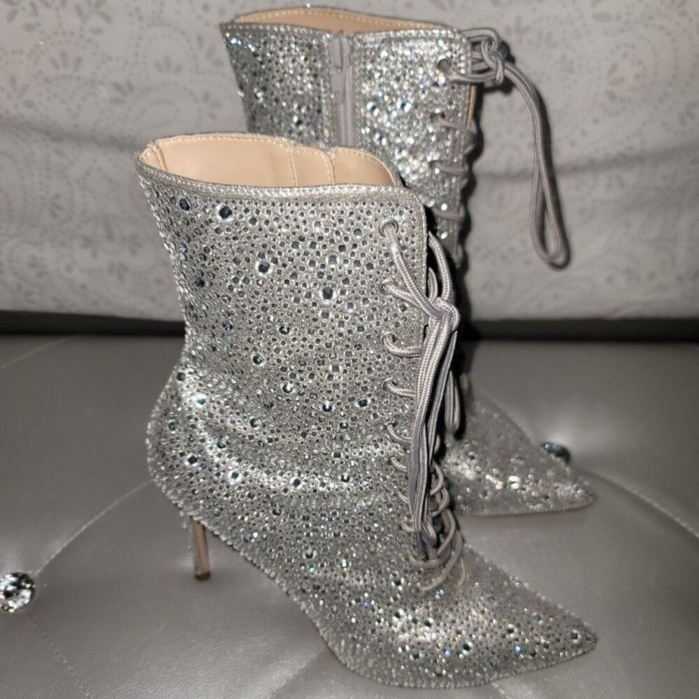 Steve Madden Rhinestone heel boots